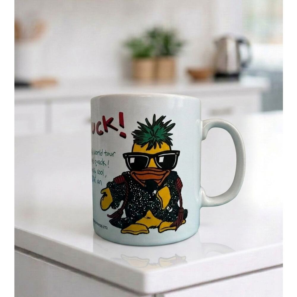 Rare Vintage 1989 Edd The Duck BBC Kilncraft Coffee Mug New Never Used Retro UK